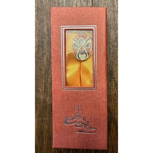 Unbranded Other - Metal Bookmark - 5-1/2” - Japanese Samurai Warrior Kabuki Mask 🇯🇵